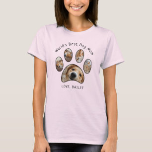 Süße Pfoten-Haustier-Fotocollage Weltbeste Hundemu T-Shirt