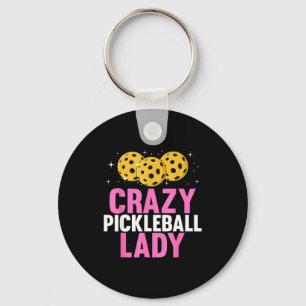 Süße Pickleball-Kunst für Frauen Mama Oma Pickle Schlüsselanhänger