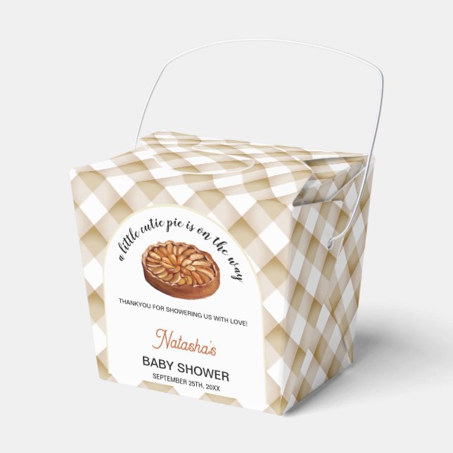 Süsse Pie Apple Pie Erntedank Babydusche Geschenkschachtel (Vorderseite)