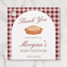 Süsse Pie Baby Dusche Geschenkanhänger