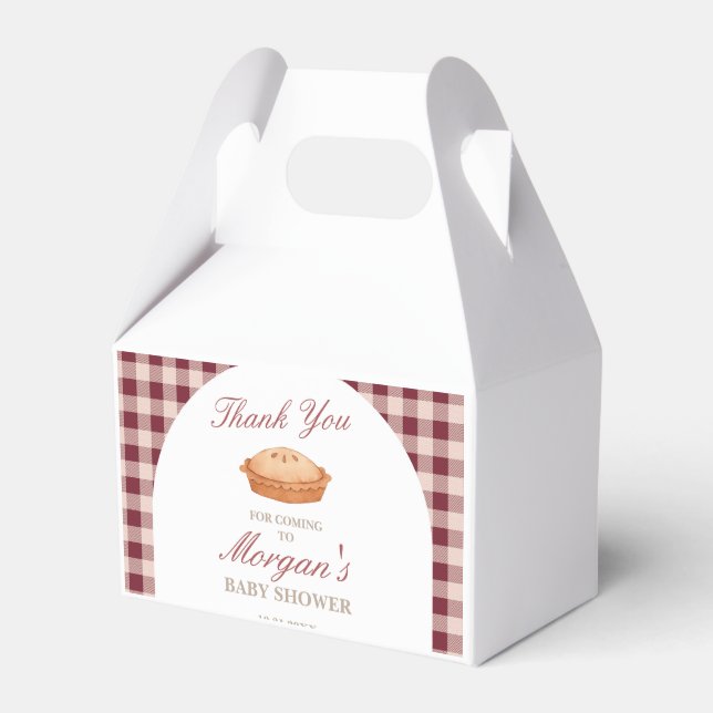 Süsse Pie Baby Dusche Geschenkschachtel (Vorderseite)