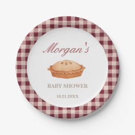 Süsse Pie Babydusche Papierplatte Pappteller