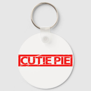 Süsse Pie Briefmarke Schlüsselanhänger