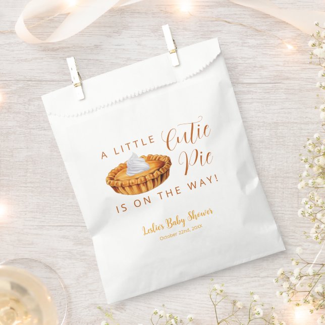 Süsse Pie Erntedank Baby Dusche Gefallen Taschen Geschenktütchen (Ausgeschnitten)