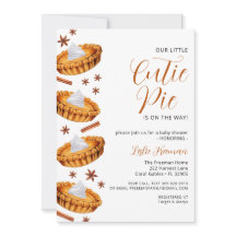 Süsse Pie Erntedank Kinderdusche Einladung