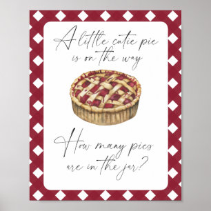 Süsse Pie - erraten Sie, wie viele Kuchen es gibt Poster