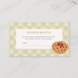 Süsse Pie fall Baby Dusche Windel Gewinnspiel Begleitkarte
