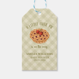 Süsse Pie Fall Babydusche Geschenkanhänger