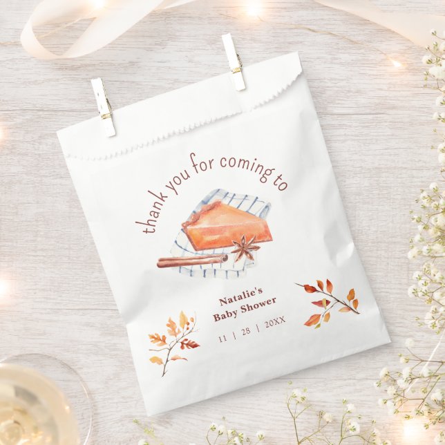 Süsse Pie ist auf dem Weg Babydusche Danke Geschenktütchen (Ausgeschnitten)