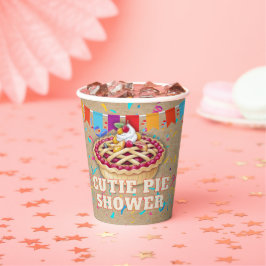 Süsse Pie Party Babydusche Pappbecher