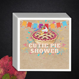 Süsse Pie Party Babydusche Serviette