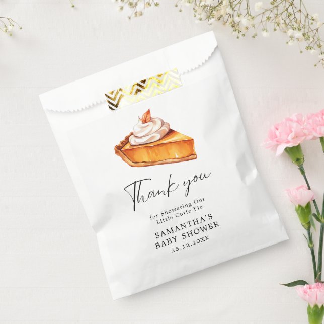 Süsse Pie Pumpkin Fall Babydusche Geschenktütchen (Versiegelt)