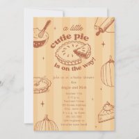 Süsse Pie Pumpkin Fall Neutral Baby Dusche