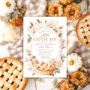 Süsse Pie Pumpkin Floral Bow Einladung