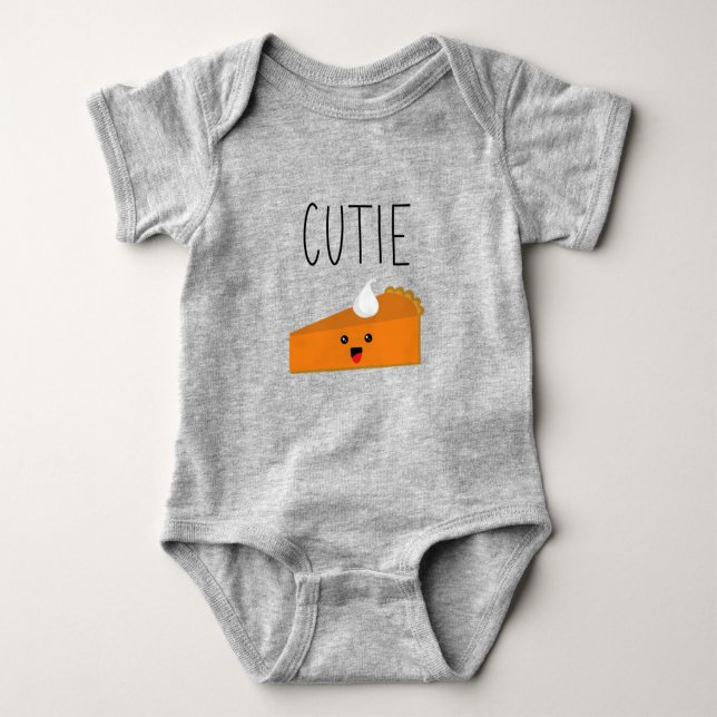 Süsse Pie Pumpkin Pie Baby Bodysuit Strampler (Vorderseite)