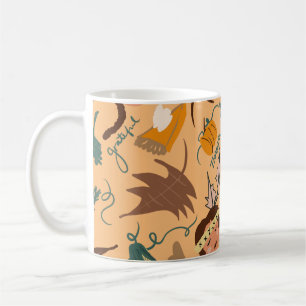 Süße Pilger Thanksgiving Herbstgrün Kaffeetasse
