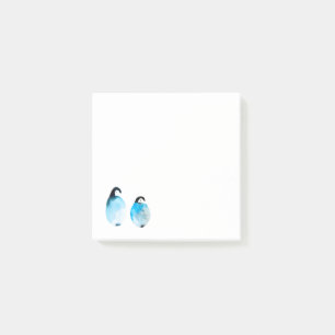 Süße Pinguin-Aquarell-Kunst Post-it Klebezettel