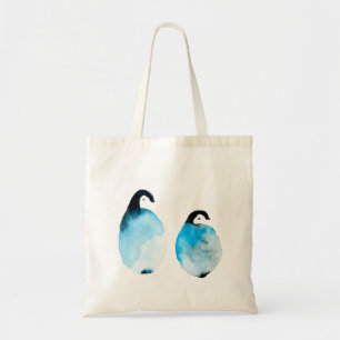 Süße Pinguine Aquarell Tragetasche