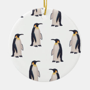 Süße Pinguine Muster Keramik Ornament