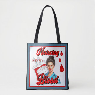 Süße Pinup_ Pflegen liegt mir im Blut Tasche