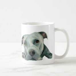 Süße Pitbull-HundeAquarell-Illustration Kaffeetasse