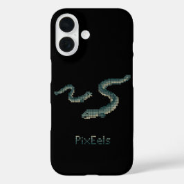 Süße "PixEels" Pixel-Aale Grafik iPhone 16 Hülle