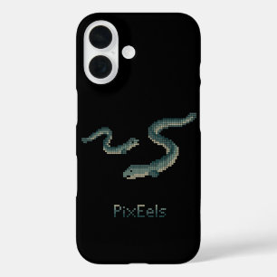 Süße "PixEels" Pixel-Aale Grafik iPhone 16 Hülle