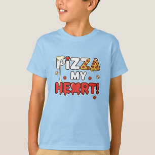 Süße Pizza Mein Herz Lustiger Foodie Wortspiel für T-Shirt