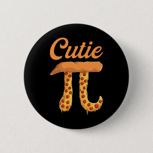 Süsse Pizza Pi Day Vintag Retro Math Lover Button