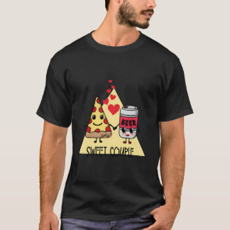Süße Pizza und Bier T-Shirt