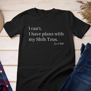Süße Pläne mit meiner Shih Tzu-Hundemama Tri-Blend Shirt