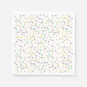 Süße Polka-Papierplatten Serviette