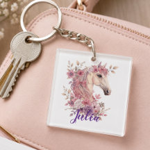 Süße Pony-Pastell-Blumen mit personalisiertem Name