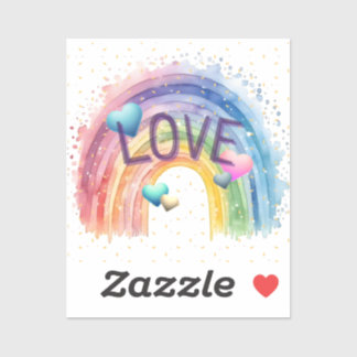 Süße Pride- und Positivitäts-Liebessticker Aufkleber