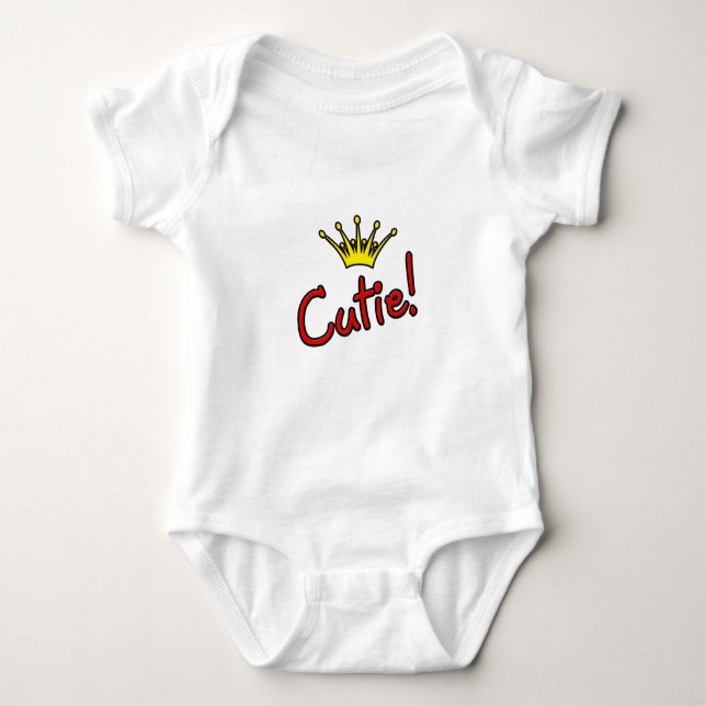 Süsse! - Princess Crown Baby Strampler (Vorderseite)