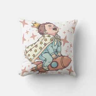 Süße Prinzessin Astronautin Baby Rakete Weltraum K Kissen