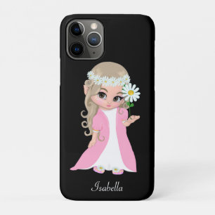 Süße Prinzessin hält eine Blume auf Schwarz Case-Mate iPhone Hülle
