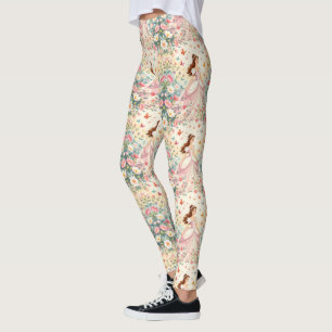 Süße Prinzessin mit Schmetterlingen Leggings