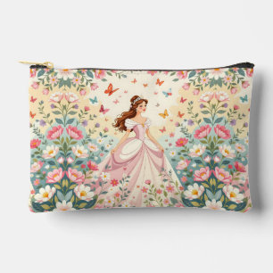 Süße Prinzessin mit Schmetterlingen Zubehörtasche