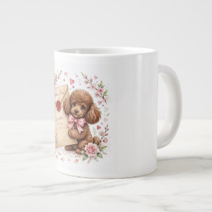 Süße Pudel-Kaffeetasse – Haustierliebhaber-Tasse – Jumbo-Tasse