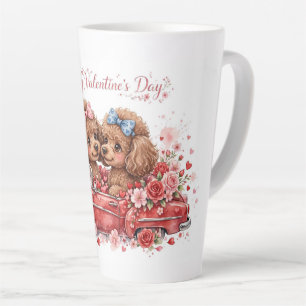 Süße Pudel-Kaffeetasse – Haustierliebhaber-Tasse – Milchtasse