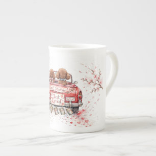 Süße Pudel-Kaffeetasse – Haustierliebhaber-Tasse – Prozellantasse