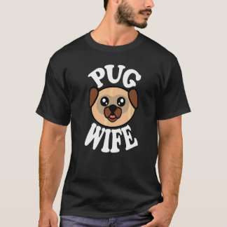 Süße Pug-Frau T-Shirt