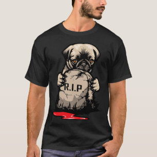 Süße Pug-Grabstein-Klassiker  950 T-Shirt