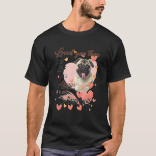 Süße Pug-Mama Herzen Frohen Muttertag Liebe Hund 2 T-Shirt