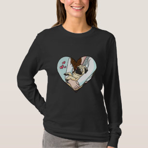 Süße Pug-Mama Liebt Haustier T-Shirt