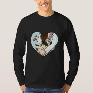 Süße Pug-Mama Liebt Haustier T-Shirt