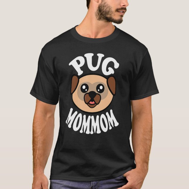 Süße Pug-Mama T-Shirt (Vorderseite)