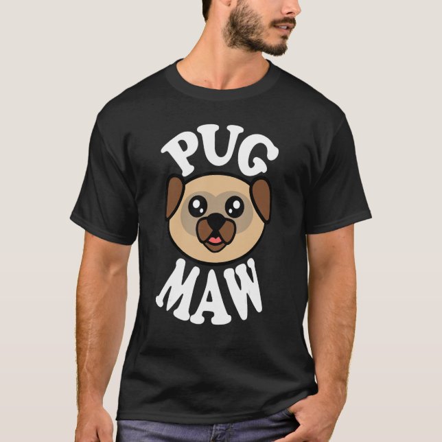 Süße Pug-Mops-Mama T-Shirt (Vorderseite)
