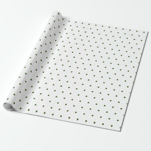 Süße Punkte l Grün und Weiß l Geburtstag Geschenkpapier